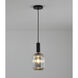 Canada 1 Light 5 inch Black and Antique Gold Pendant Ceiling Light